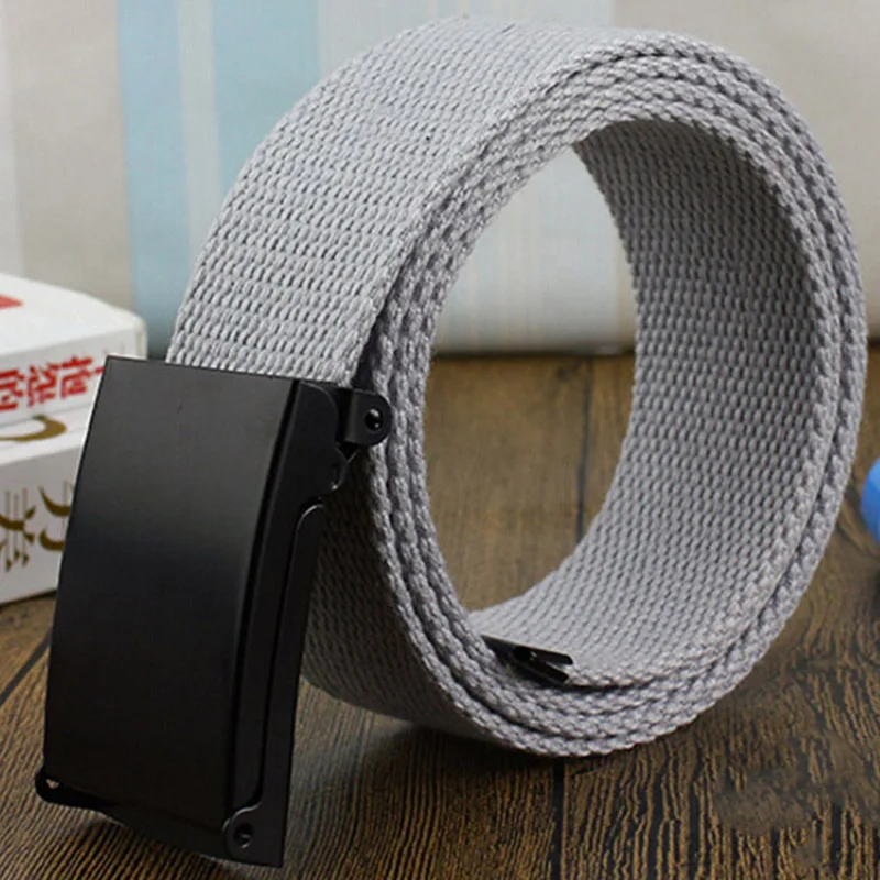 Unisex Nylon Tactical Waist Belt Adjustable Buckle Outdoor Travel Waistband 120cm For Men Female Jeans Pants Daily Accessory