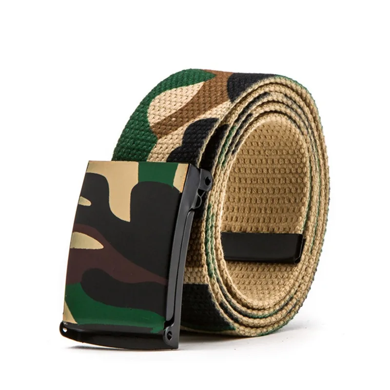 Unisex Nylon Tactical Waist Belt Adjustable Buckle Outdoor Travel Waistband 120cm For Men Female Jeans Pants Daily Accessory
