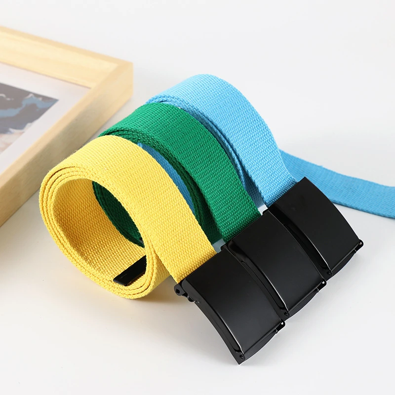Unisex Nylon Tactical Waist Belt Adjustable Buckle Outdoor Travel Waistband 120cm For Men Female Jeans Pants Daily Accessory