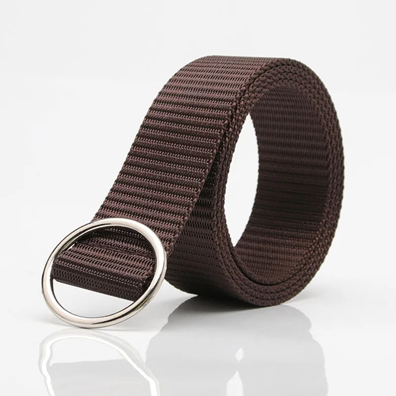 Unisex Nylon Tactical Waist Belt Adjustable Buckle Outdoor Travel Waistband 120cm For Men Female Jeans Pants Daily Accessory