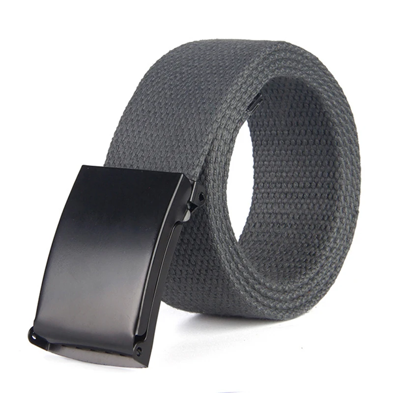 Unisex Nylon Tactical Waist Belt Adjustable Buckle Outdoor Travel Waistband 120cm For Men Female Jeans Pants Daily Accessory