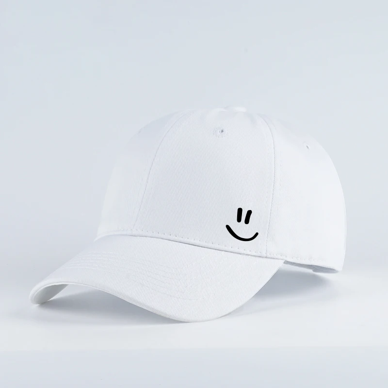 Women's Basic Smiley Graphic Baseball Cap Adjustable Casual Hat for Daily Travel Weekend Gathering Vacation Party