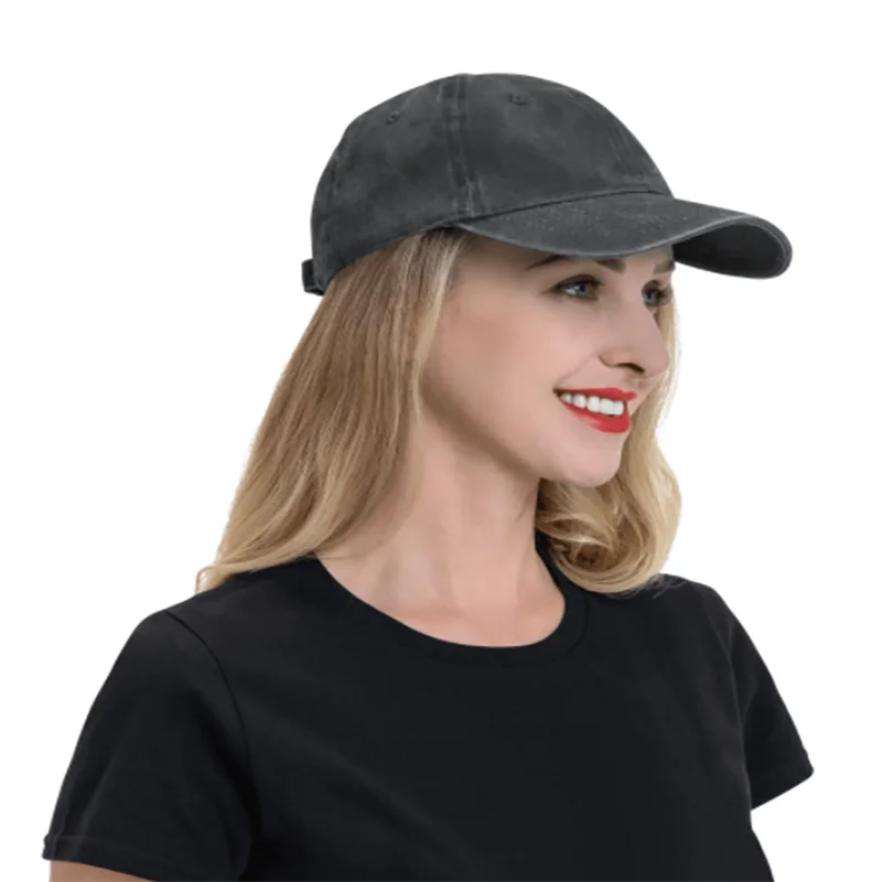Incorgnito Corgi Dog Pun Washed Denim Baseball Cap Adjustable Unisex Casual Outdoor Hat