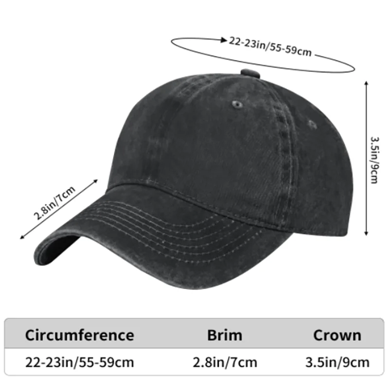 Incorgnito Corgi Dog Pun Washed Denim Baseball Cap Adjustable Unisex Casual Outdoor Hat