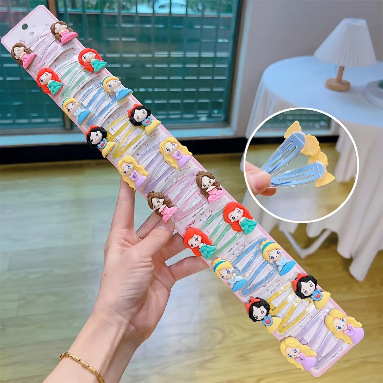 20pcs Cartoon Princess Hair Clips With Fun Patterns Perfect Gift for Festivals Daily Wear Cute Girl Clip Hair Accessories