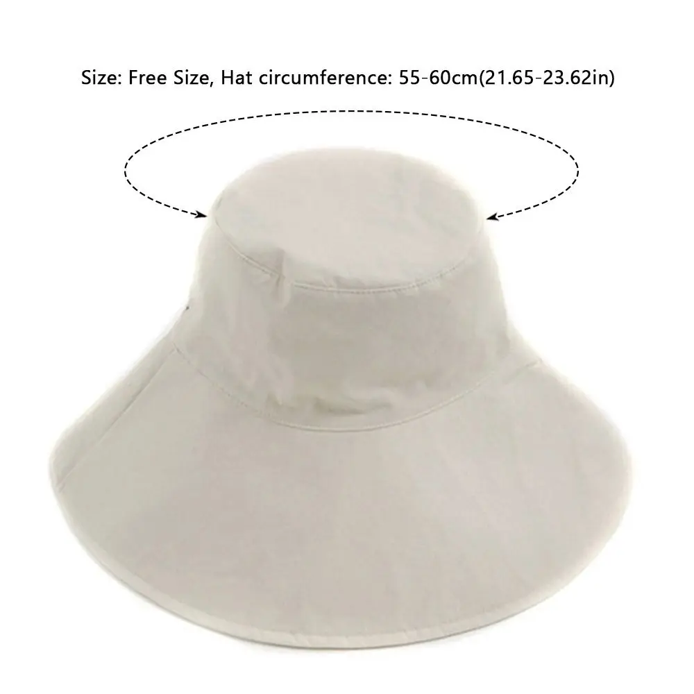 Fashion Tie Design Fisherman Hat Big Brim Foldable Sun Hat Cotton Linen Bucket Hat Outdoor Activities