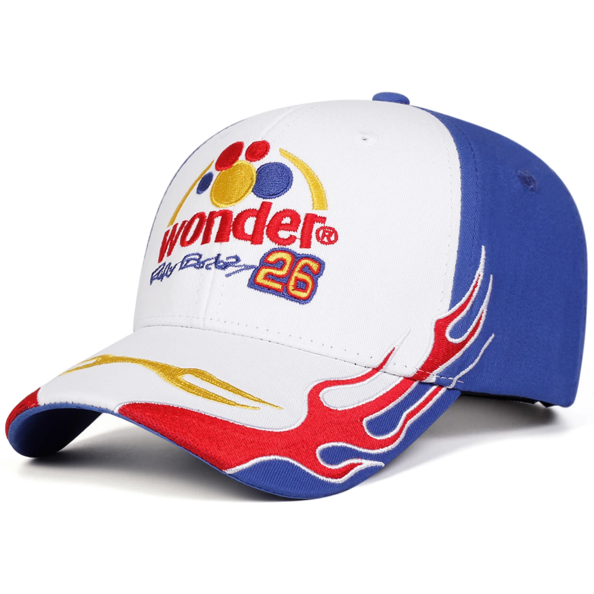 Unisex WONDER Letter Embroidery Baseball Caps Spring and Autumn Outdoor Adjustable Casual Hats Sunscreen Hat Sports Cap