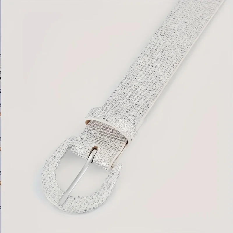 1/3PC women's belt sequin fashion simple matching dress pants suitable for daily travel and play