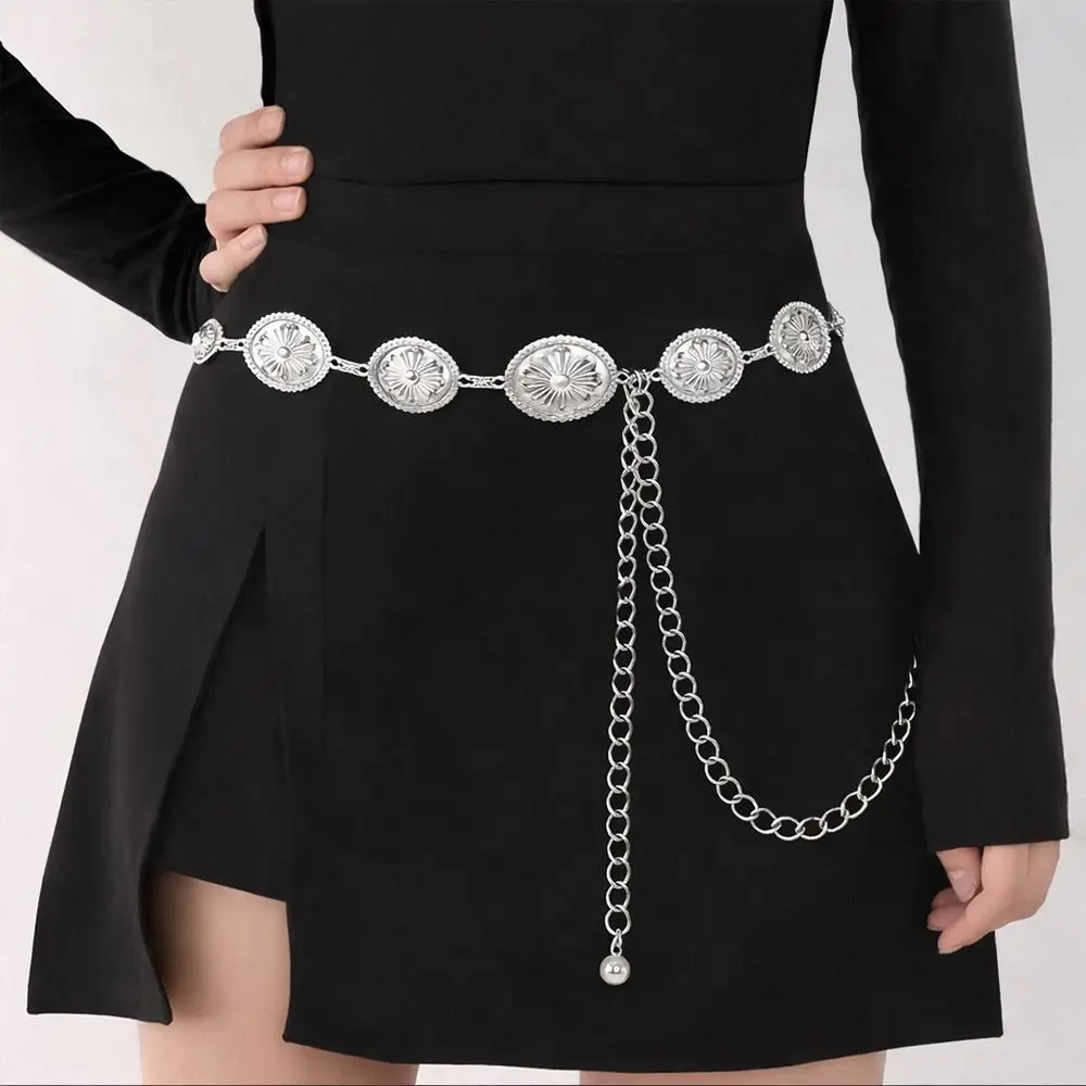 Fashion Gold Silver Waist Chain Metal Belt Adjustable Length Chain Belt Belly Chain