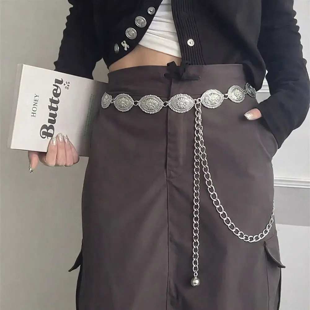 Fashion Gold Silver Waist Chain Metal Belt Adjustable Length Chain Belt Belly Chain