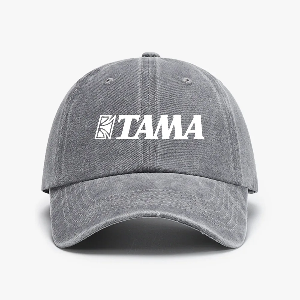 fashion TAMA print Drums Men Women cap heisenberg Casual Washed Distressed Denim Baseball caps Unisex adjustable snapback hats
