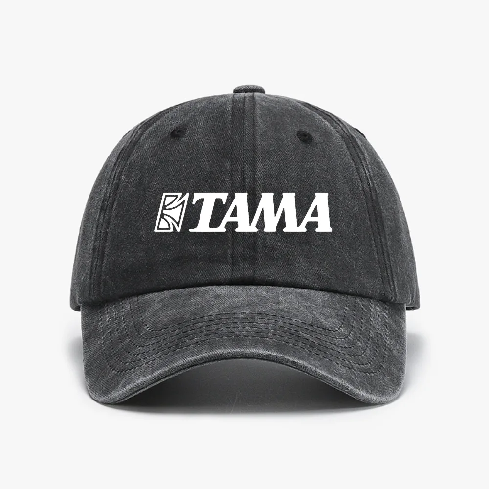 fashion TAMA print Drums Men Women cap heisenberg Casual Washed Distressed Denim Baseball caps Unisex adjustable snapback hats