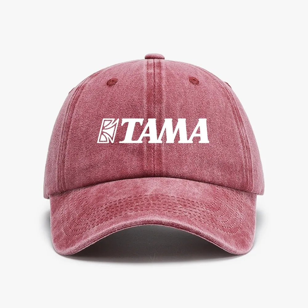 fashion TAMA print Drums Men Women cap heisenberg Casual Washed Distressed Denim Baseball caps Unisex adjustable snapback hats