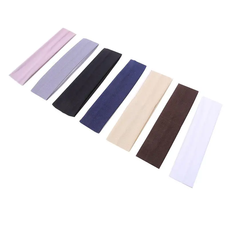 7PCS Elastic Sports Headbands For Women Stretchy Candy-Colored Hairbands Fashion Sweatbands Fitness Yoga Running Cycling 2025