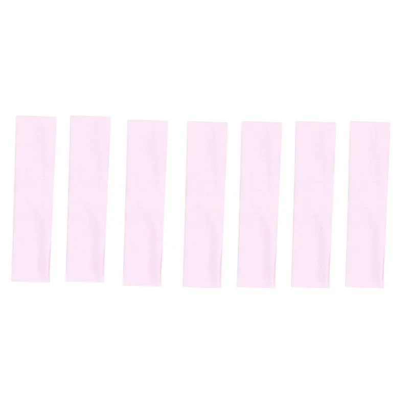 7PCS Elastic Sports Headbands For Women Stretchy Candy-Colored Hairbands Fashion Sweatbands Fitness Yoga Running Cycling 2025