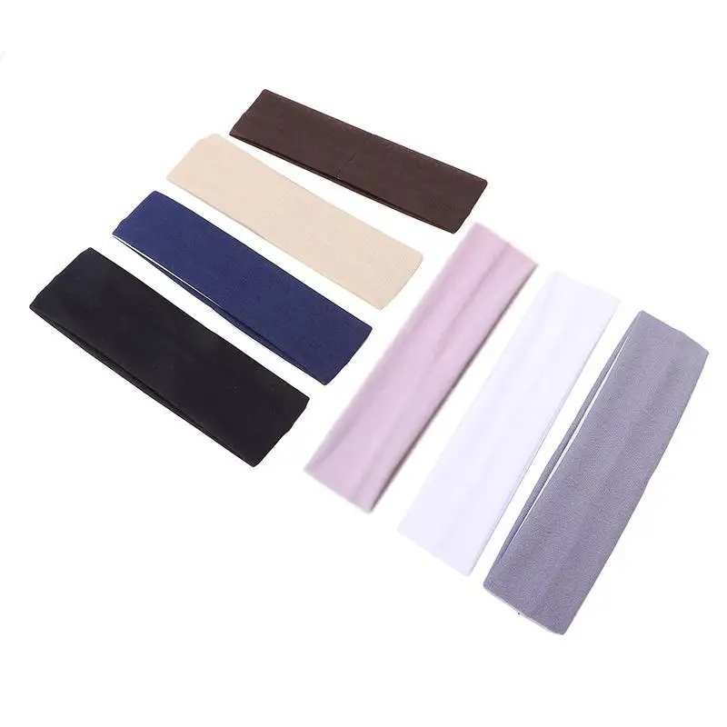 7PCS Elastic Sports Headbands For Women Stretchy Candy-Colored Hairbands Fashion Sweatbands Fitness Yoga Running Cycling 2025