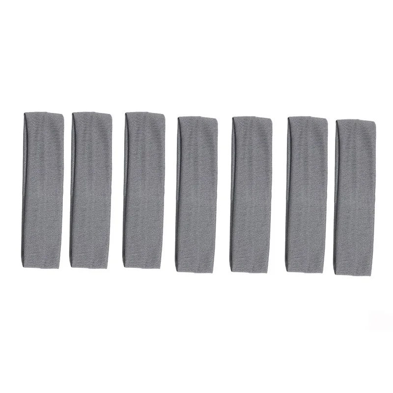 7PCS Elastic Sports Headbands For Women Stretchy Candy-Colored Hairbands Fashion Sweatbands Fitness Yoga Running Cycling 2025