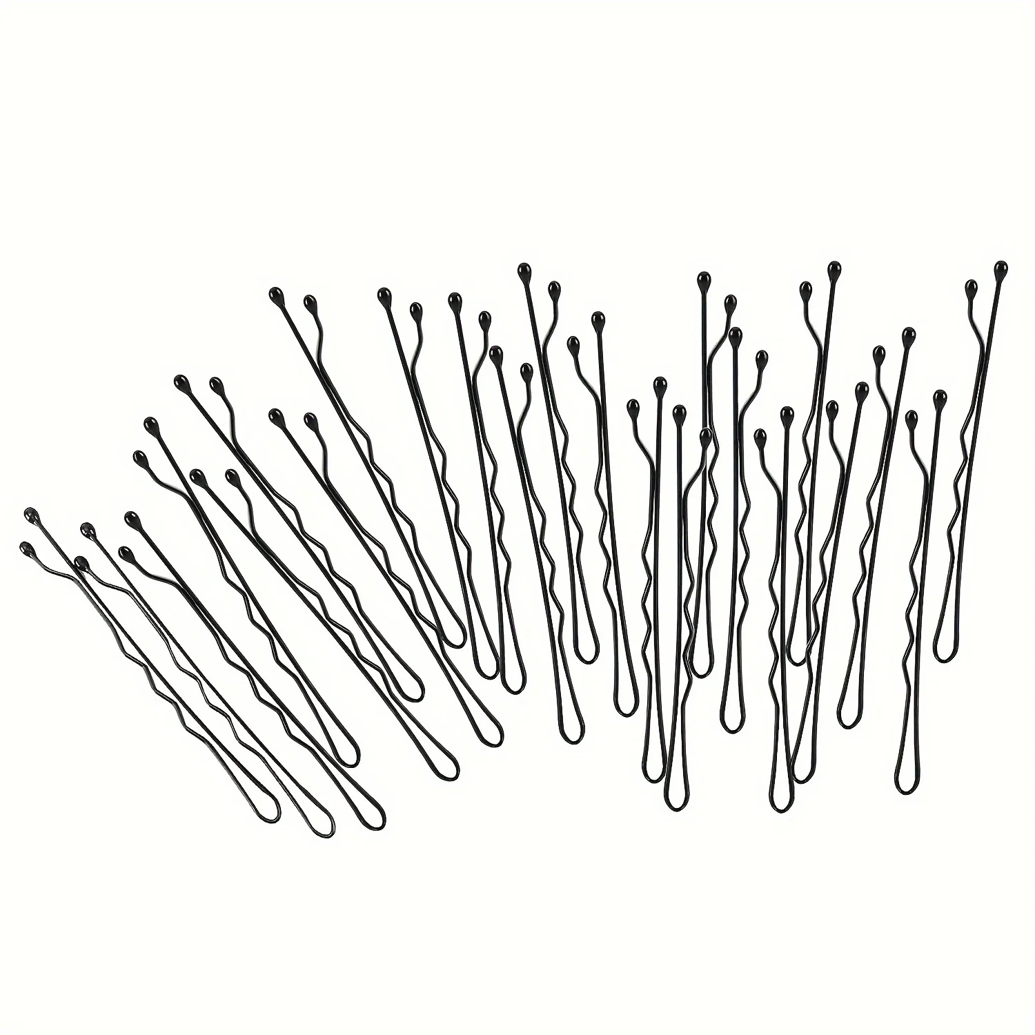 10/20pcs Invisible Wave Bobby Pins,Durable Metal Hair Clips for Women, Simple Solid Color Barrettes with Storage Box.Hairpin
