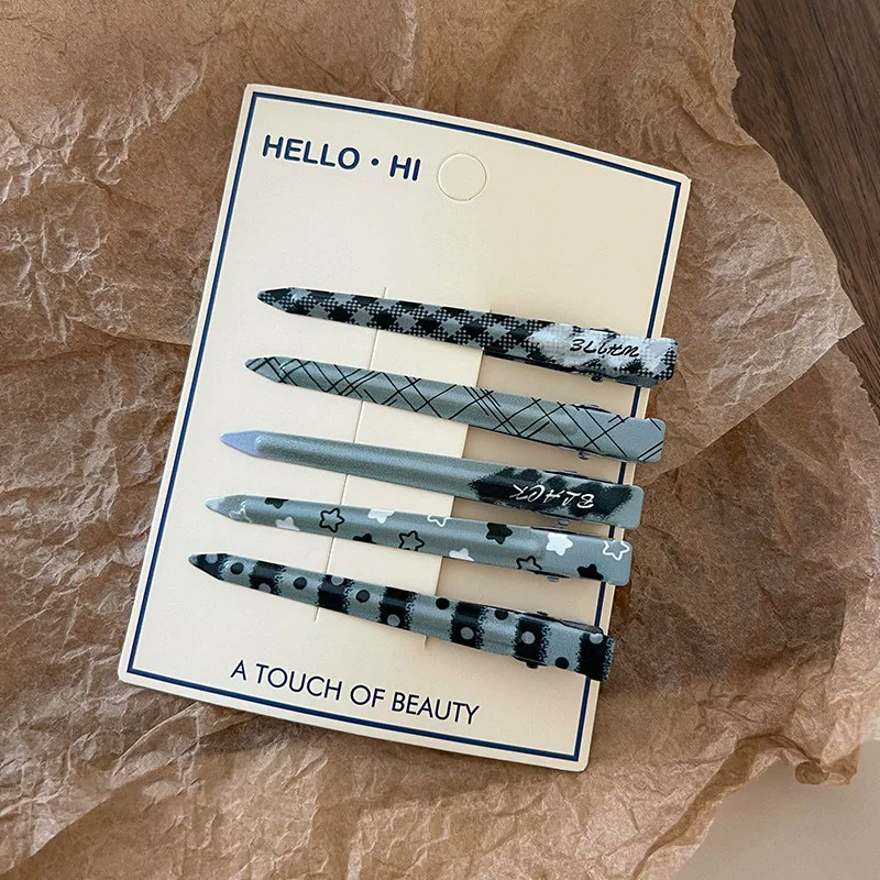 2026 Fashion Dot Hair Clip For Women Makeup barrette girls cute plaid hairpin bow hairclip Bangs clip Gyaru hair accessories