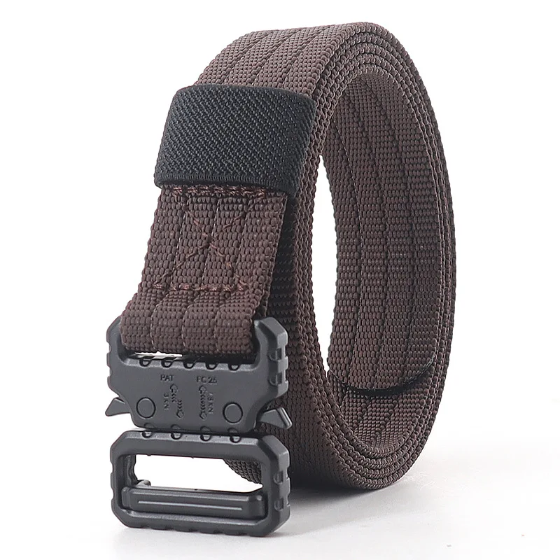 Adjustable 25mm Kids Tactical Belt Quick Release Buckle Waist Jeans Belt for Boys Girls Women Fashionable Man Belt