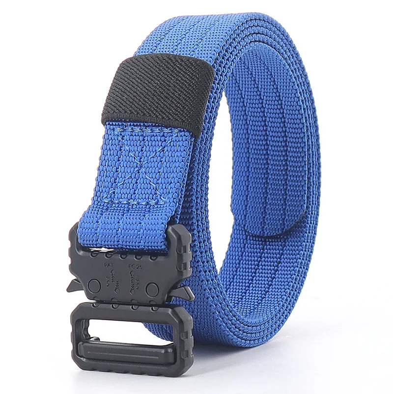 Adjustable 25mm Kids Tactical Belt Quick Release Buckle Waist Jeans Belt for Boys Girls Women Fashionable Man Belt