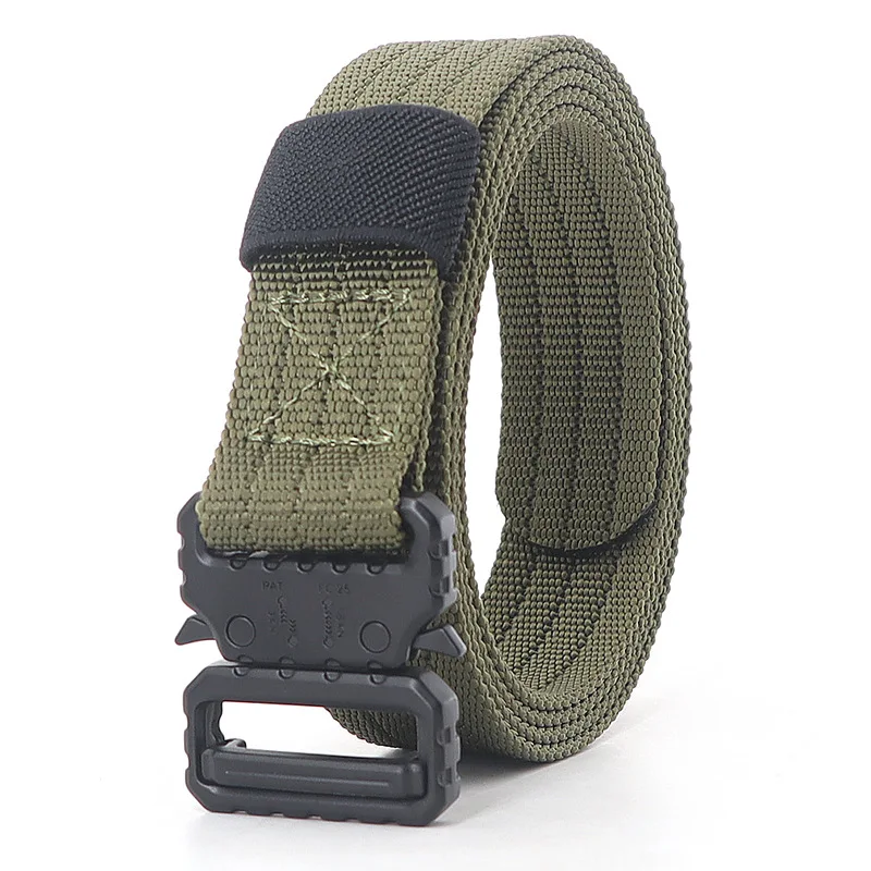 Adjustable 25mm Kids Tactical Belt Quick Release Buckle Waist Jeans Belt for Boys Girls Women Fashionable Man Belt