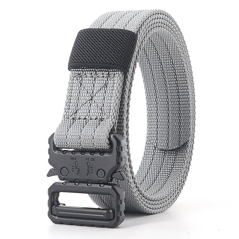Adjustable 25mm Kids Tactical Belt Quick Release Buckle Waist Jeans Belt for Boys Girls Women Fashionable Man Belt
