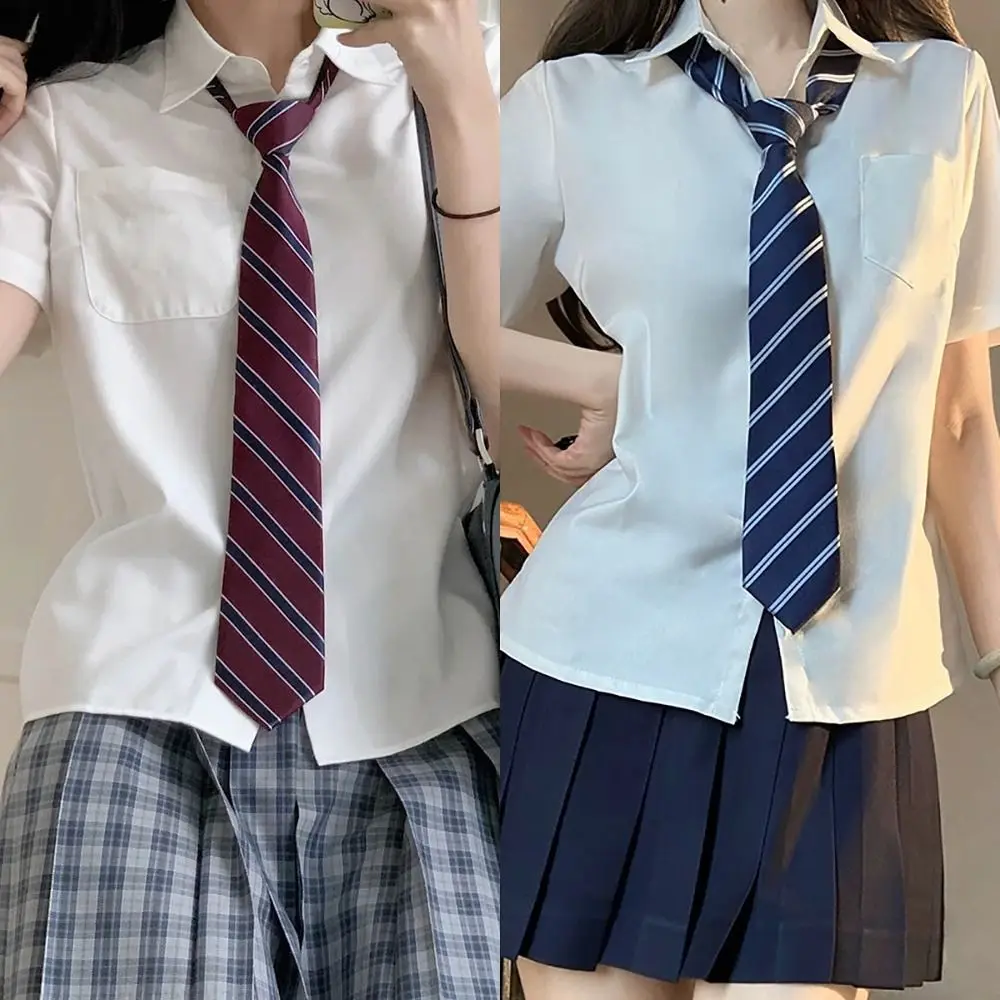 Fashion Red Striped JK Tie College Style Uniform Bow Tie Gentleman Party Dress School Student