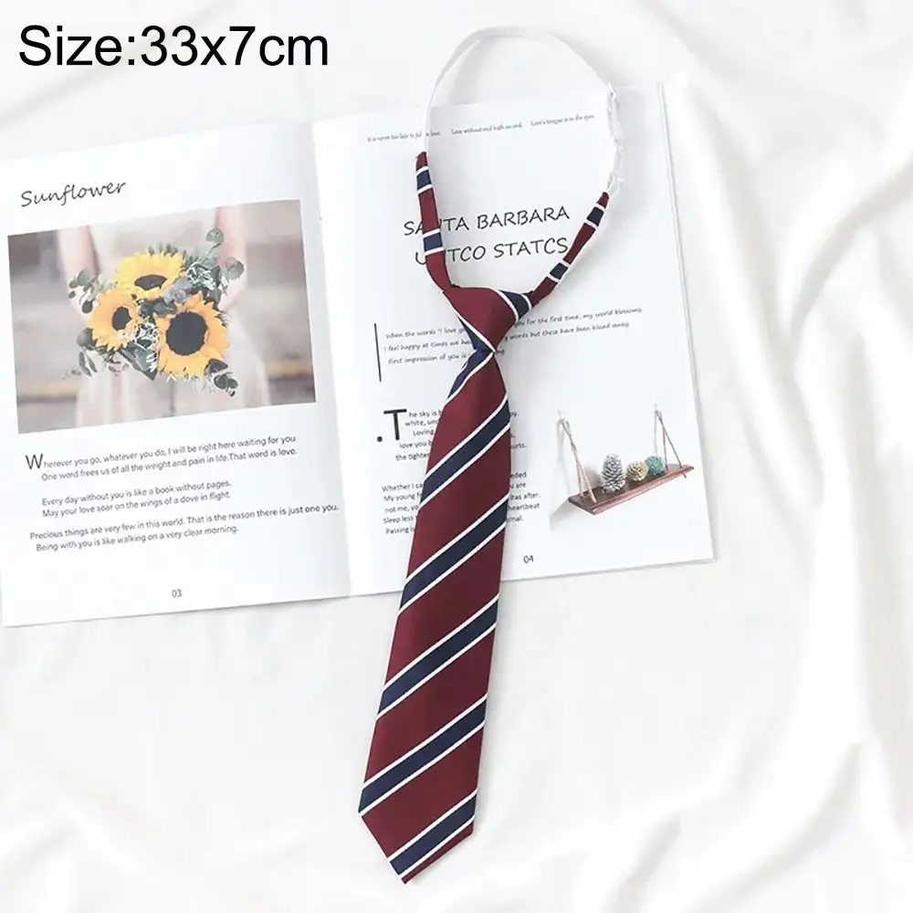 Fashion Red Striped JK Tie College Style Uniform Bow Tie Gentleman Party Dress School Student