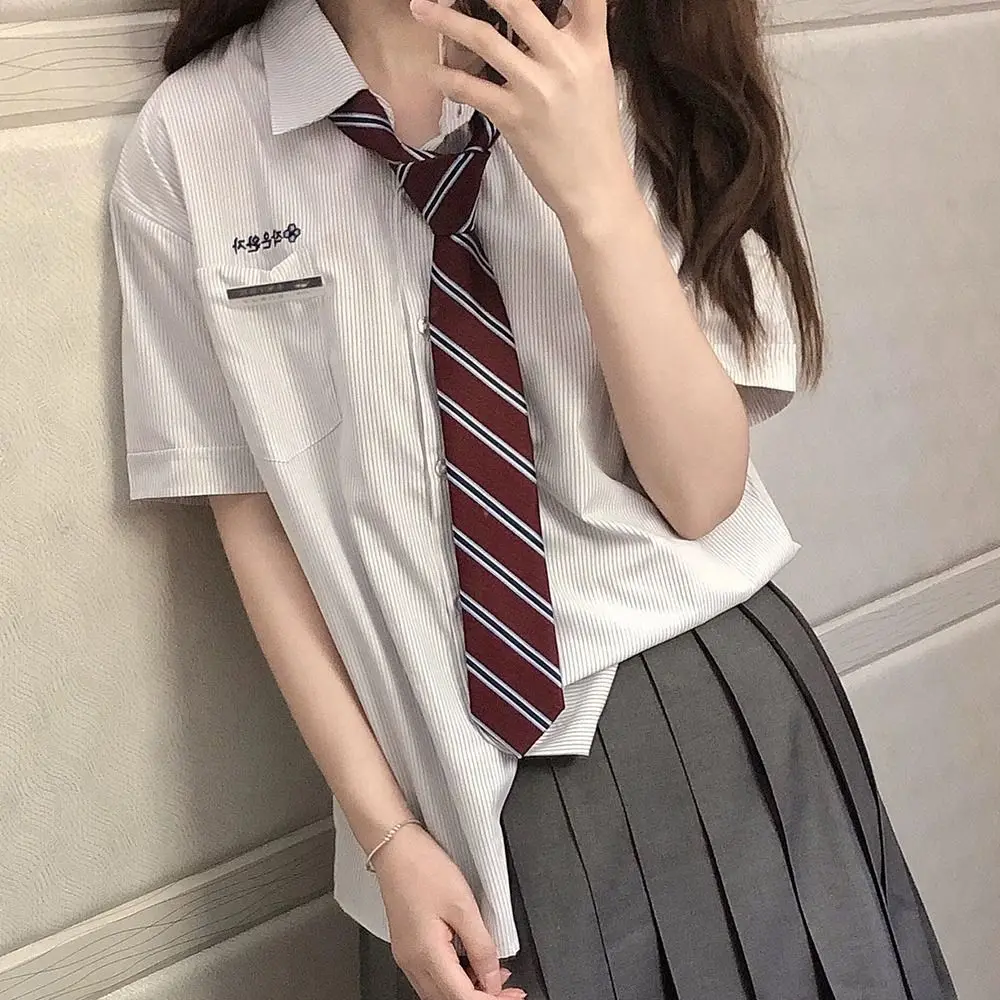 Fashion Red Striped JK Tie College Style Uniform Bow Tie Gentleman Party Dress School Student