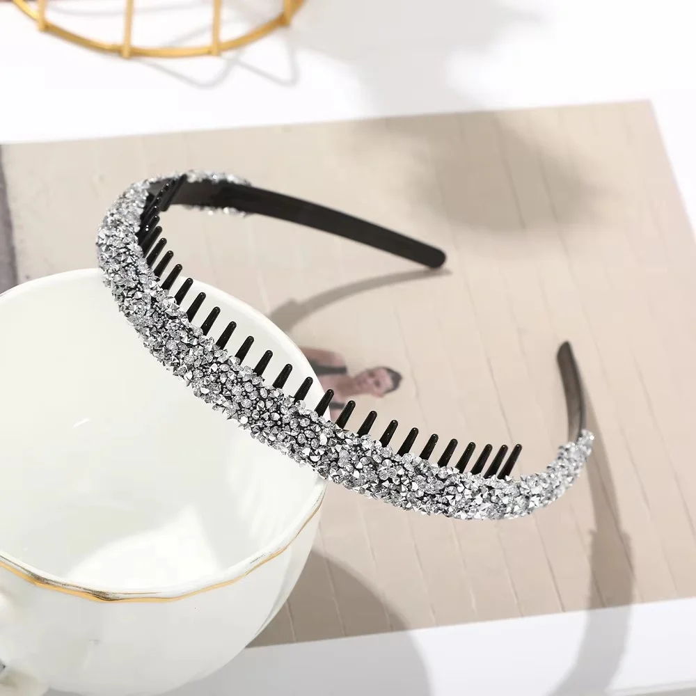 1Pc Elegant Bling Rhinestone Headband, Great Gift for Women & Girls for Daily & Special Occasions