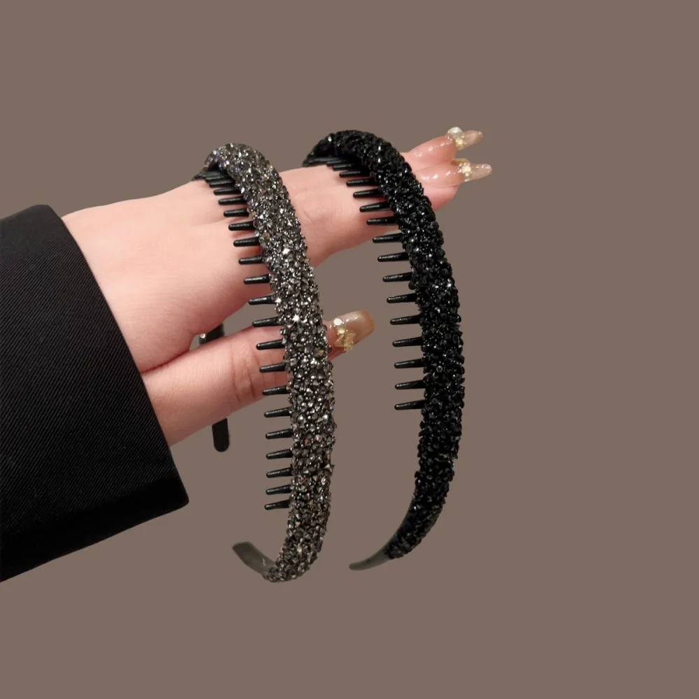 1Pc Elegant Bling Rhinestone Headband, Great Gift for Women & Girls for Daily & Special Occasions