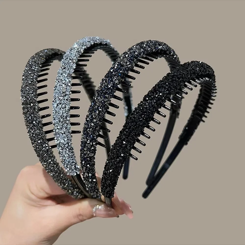 1Pc Elegant Bling Rhinestone Headband, Great Gift for Women & Girls for Daily & Special Occasions