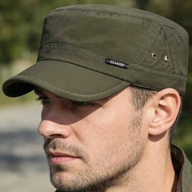Quick Dry Flat Top Baseball Cap for Men Women Lightweight Breathable Summer Sun Hat