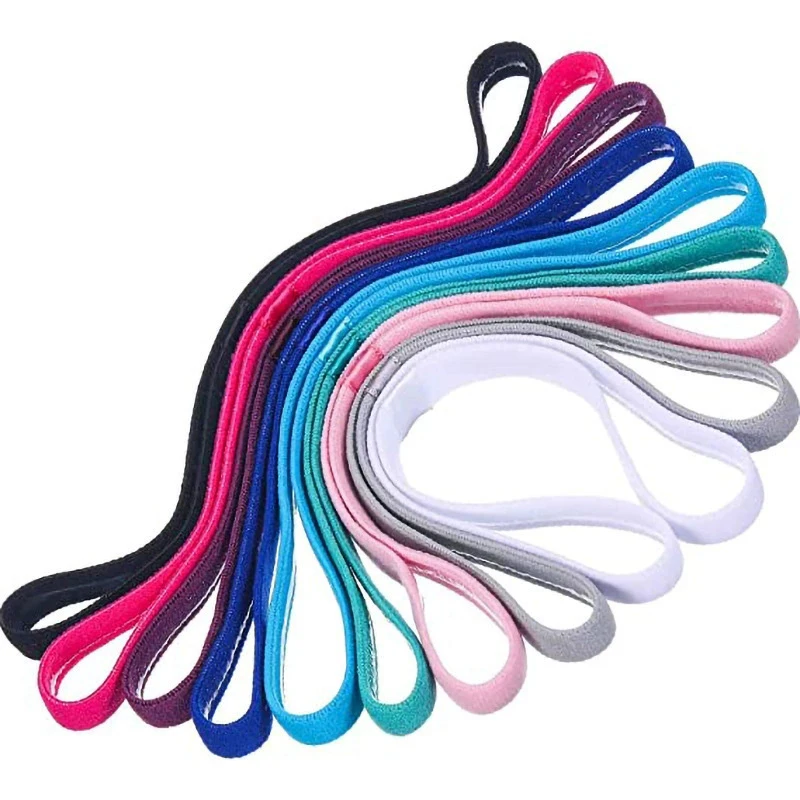 Elastic Hair Bands Professional Thin Non Slip Yoga Basketball Soccer Tennis Headbands Women Durable Football Golf Sweatbands
