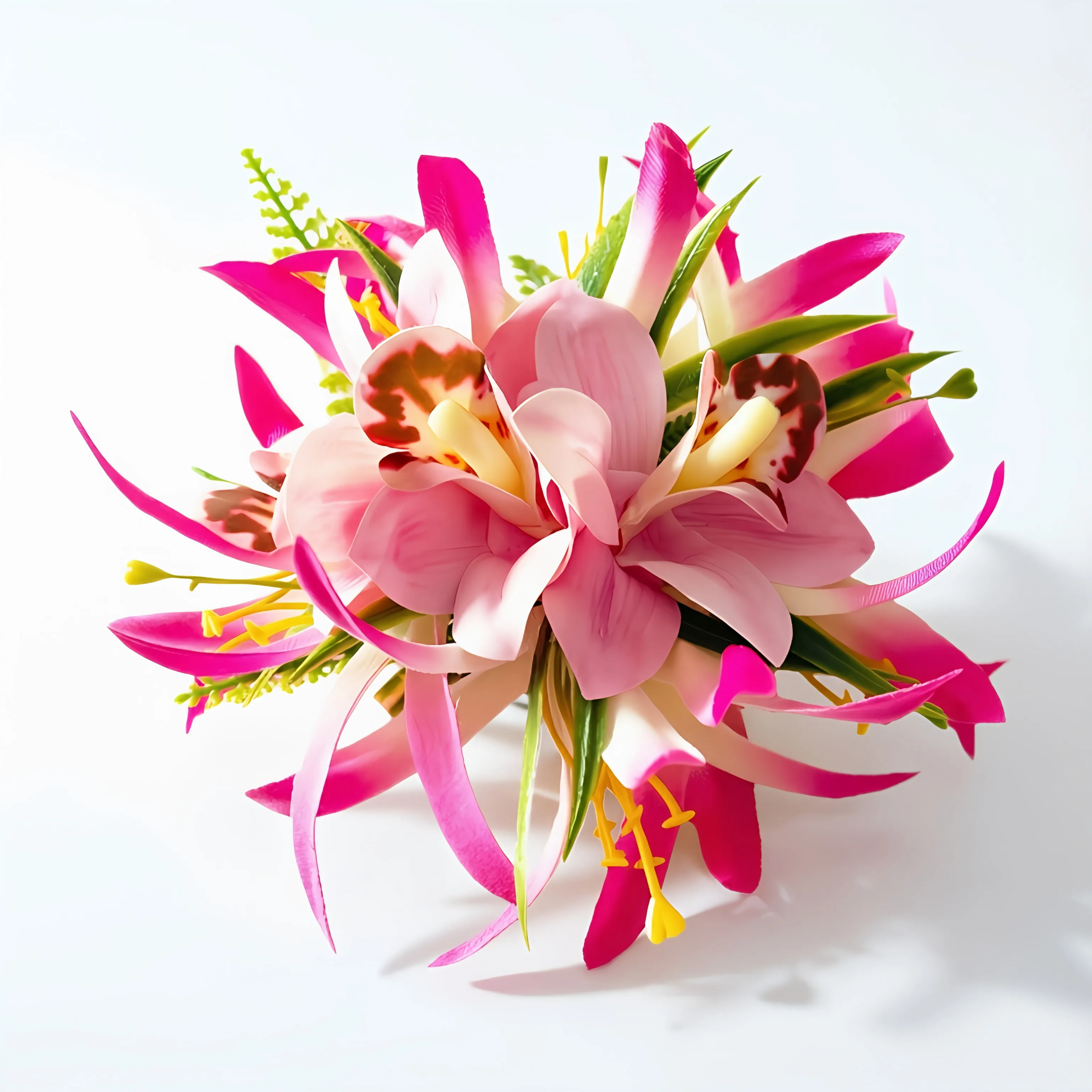 Simulated Orchid Hair Clip Bohemian Beach Resort Side Hair Clip Photo Atmosphere Butterfly Orchid Hair Accessories