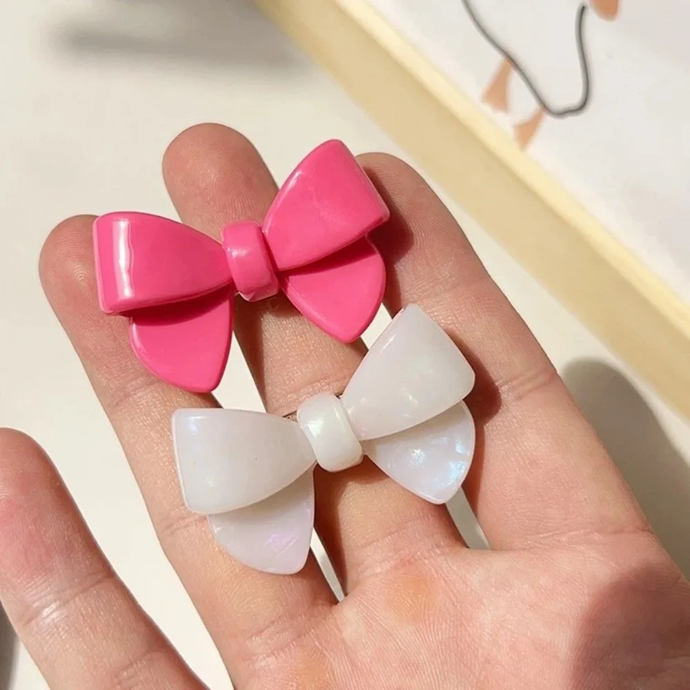 Hair Accessories Korean Style Acetate Hairpin Cute Bow No Slip Bow Tie Duckbill Clip Light Luxury Hair Bangs Clip Women