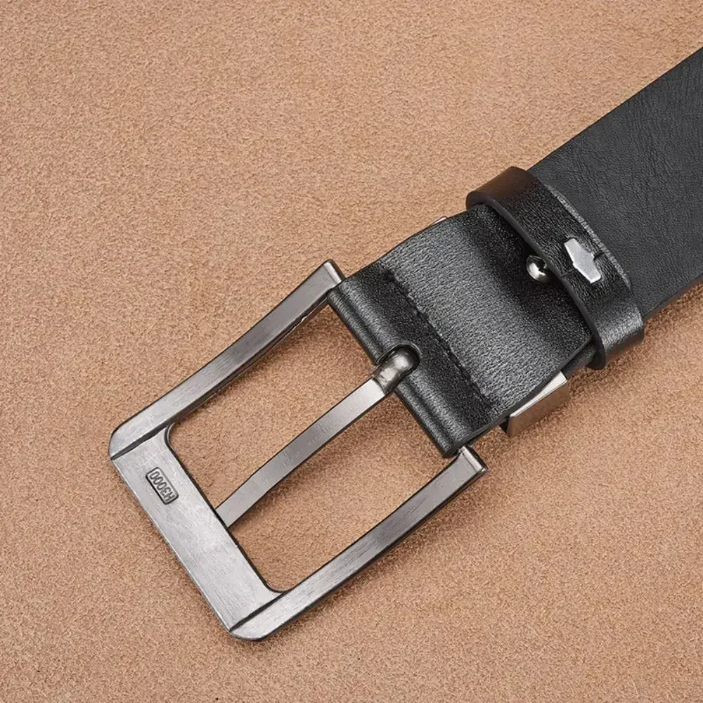 New Men's Belt High Quality Buckle Jeans PU Casual Belts Business Cowboy Waistband Male Fashion Designer Men Belt