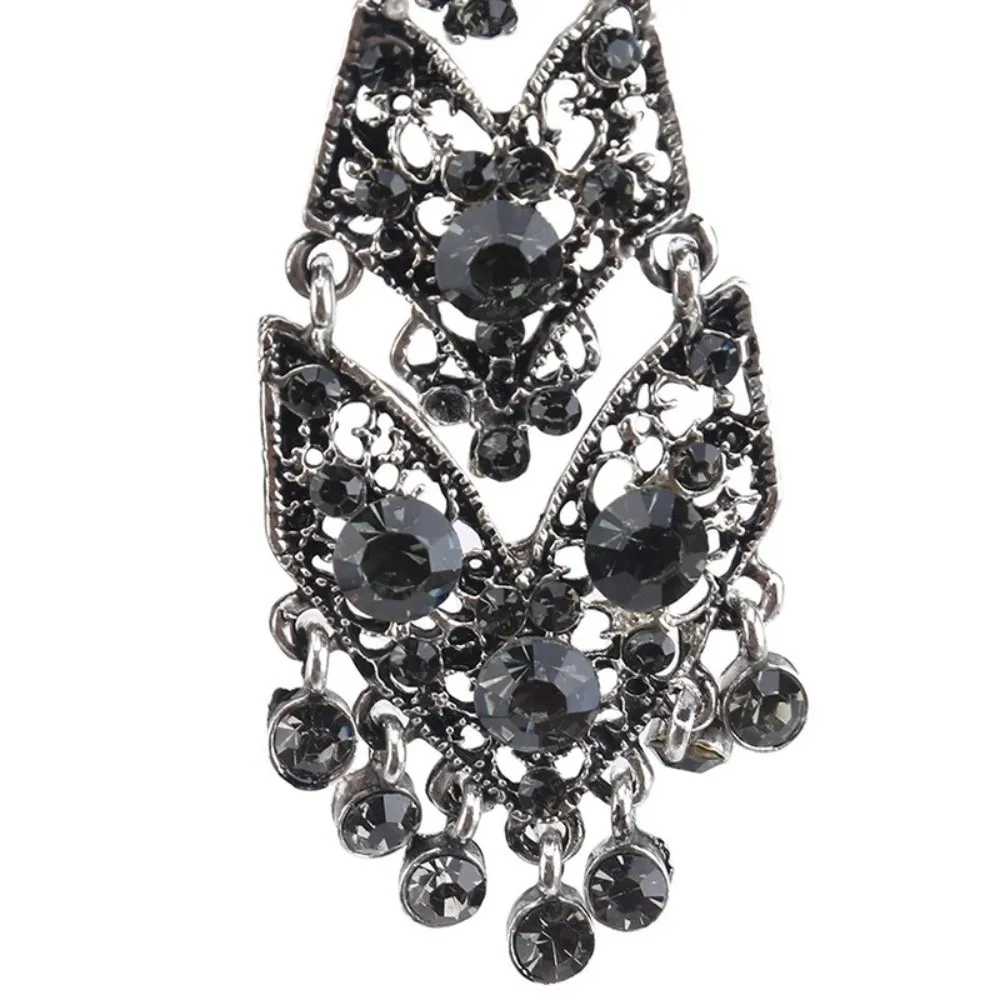 Special Adjustable Rhinestone Tie Short Length Fashion Crystal Neckties Shining Metal Short Tie Wine Party
