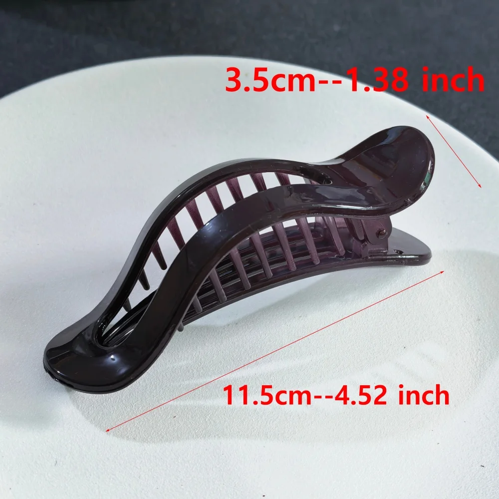 Elegant Strong Hold Acrylic Hair Claw Clips For Women Girls Non-Slip Ponytail Holder Hair Clamps for Updos & Half-Up Hairstyles