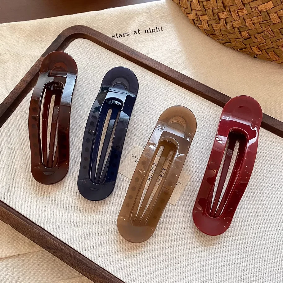 Elegant Strong Hold Acrylic Hair Claw Clips For Women Girls Non-Slip Ponytail Holder Hair Clamps for Updos & Half-Up Hairstyles
