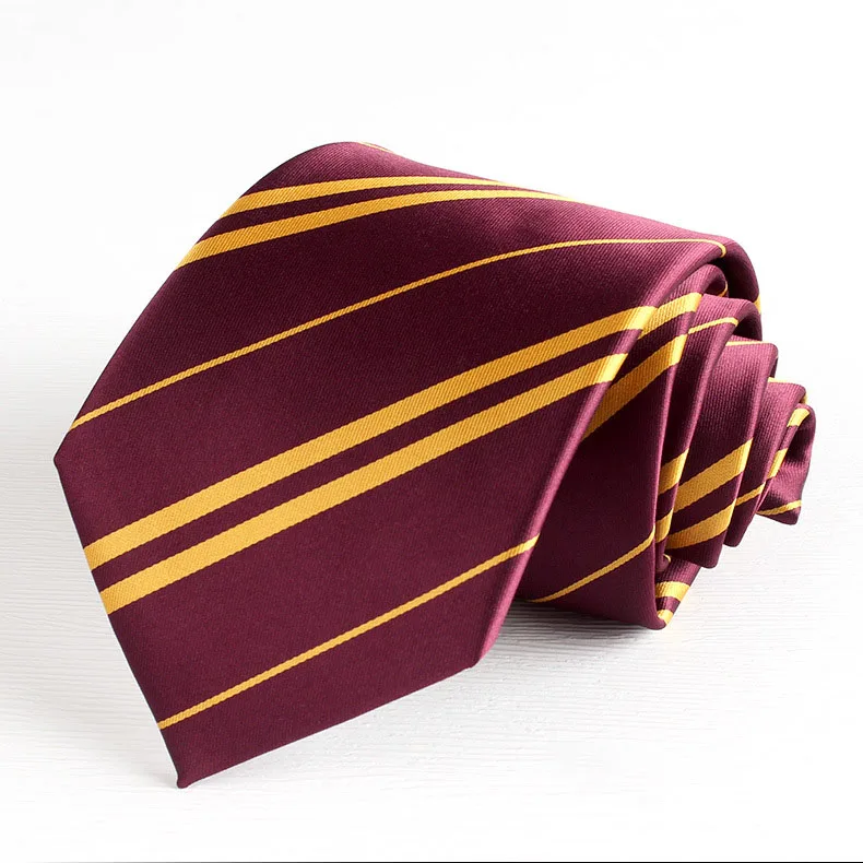 4colors Tie Magic School Business Narrow Striped Tie Halloween Cosplay Necktie Access Themed Party Costume Props 145cm Boy Girl