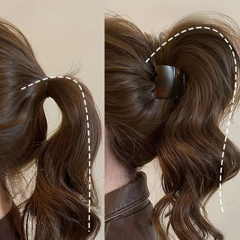 1pc Matte Finish High Ponytail Hair Clip That Won’t Damage Your Hair | High-end Women’s Hair Clips | Ideal for Daily Outings