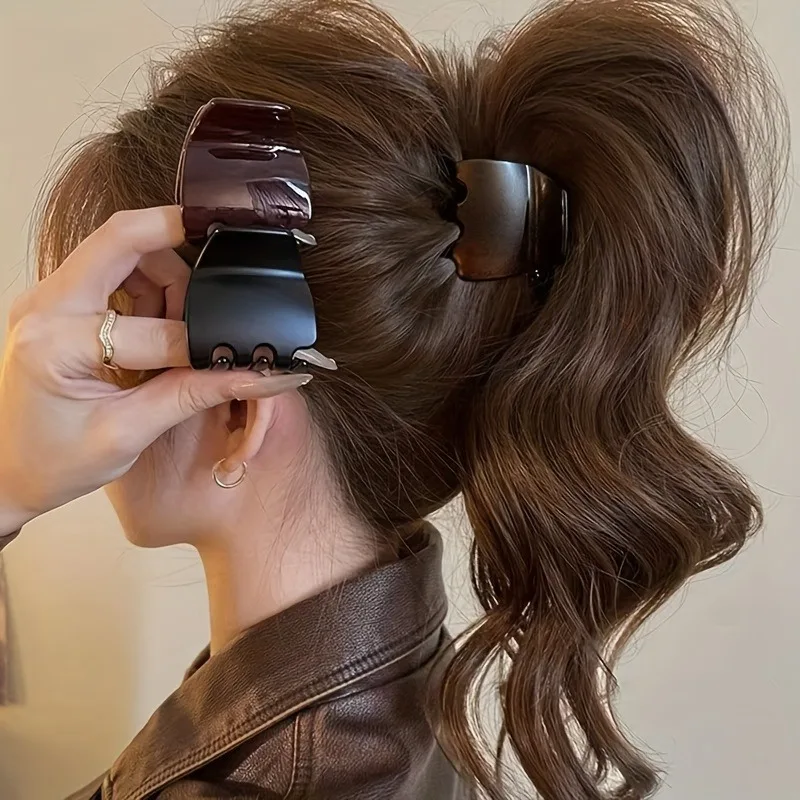 1pc Matte Finish High Ponytail Hair Clip That Won’t Damage Your Hair | High-end Women’s Hair Clips | Ideal for Daily Outings