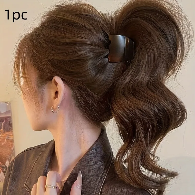 1pc Matte Finish High Ponytail Hair Clip That Won’t Damage Your Hair | High-end Women’s Hair Clips | Ideal for Daily Outings