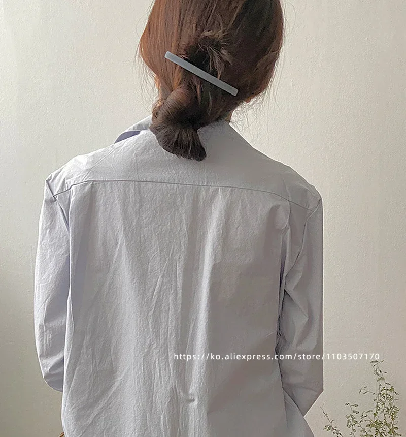 Short hair awkward transition hairpin ~ South Korea France retro one word clip spring clip, ponytail clip French half clip