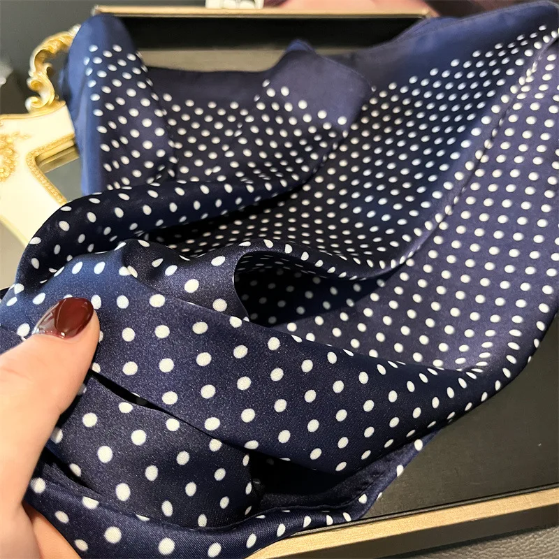 Luxury New Printed Scarves Women's Silk Scarf Spring and Summer Floral Decorations Small Neckties Hairbands Bags Wholesale