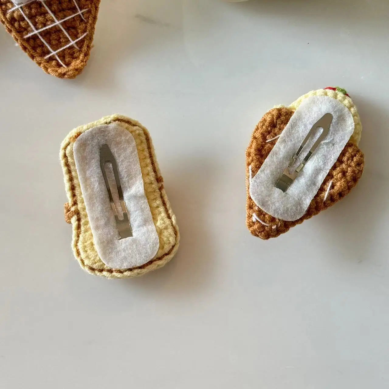 Kawaii Hair Clips Ice Cream Hair Clips Cute Wool BB Clips Cute Bread Hair Clips Children's Baby Girl Hair Clips Hair Accessories