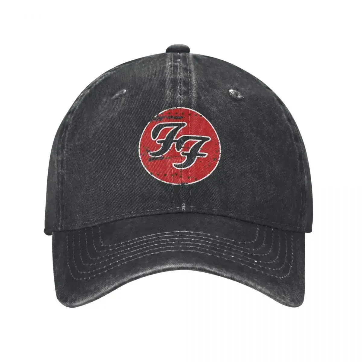 Music F-Foo F-Fighters Band Men Women Baseball Cap Logo Rock Concert Distressed Cotton Hats Vintage Outdoor Activities Headwear