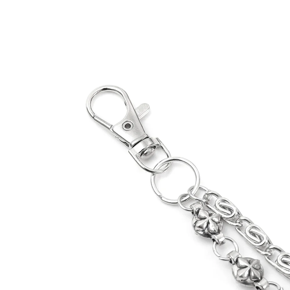 A Harajuku Style Street Hip-Hop Jeans Chain with Personalized Punk Style Double-Layer Waist Chain for Men and Women Accessories